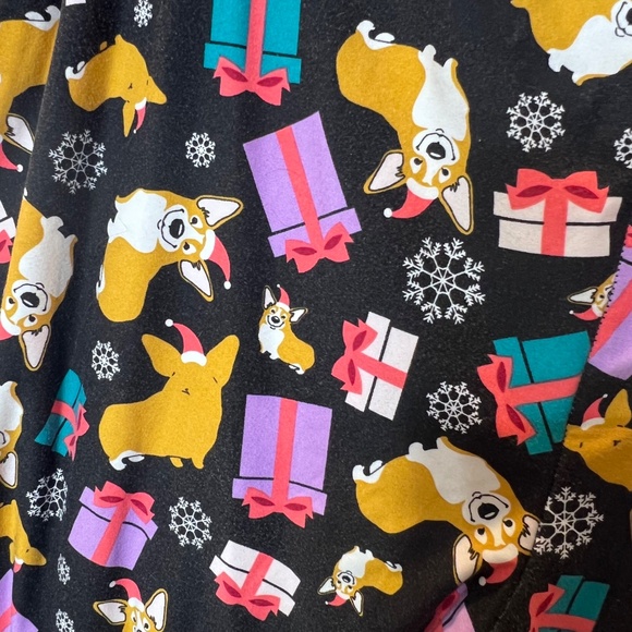 Terra & Sky Women's Welsh Corgi Santa Christmas Leggings Pants - Picture 10 of 12